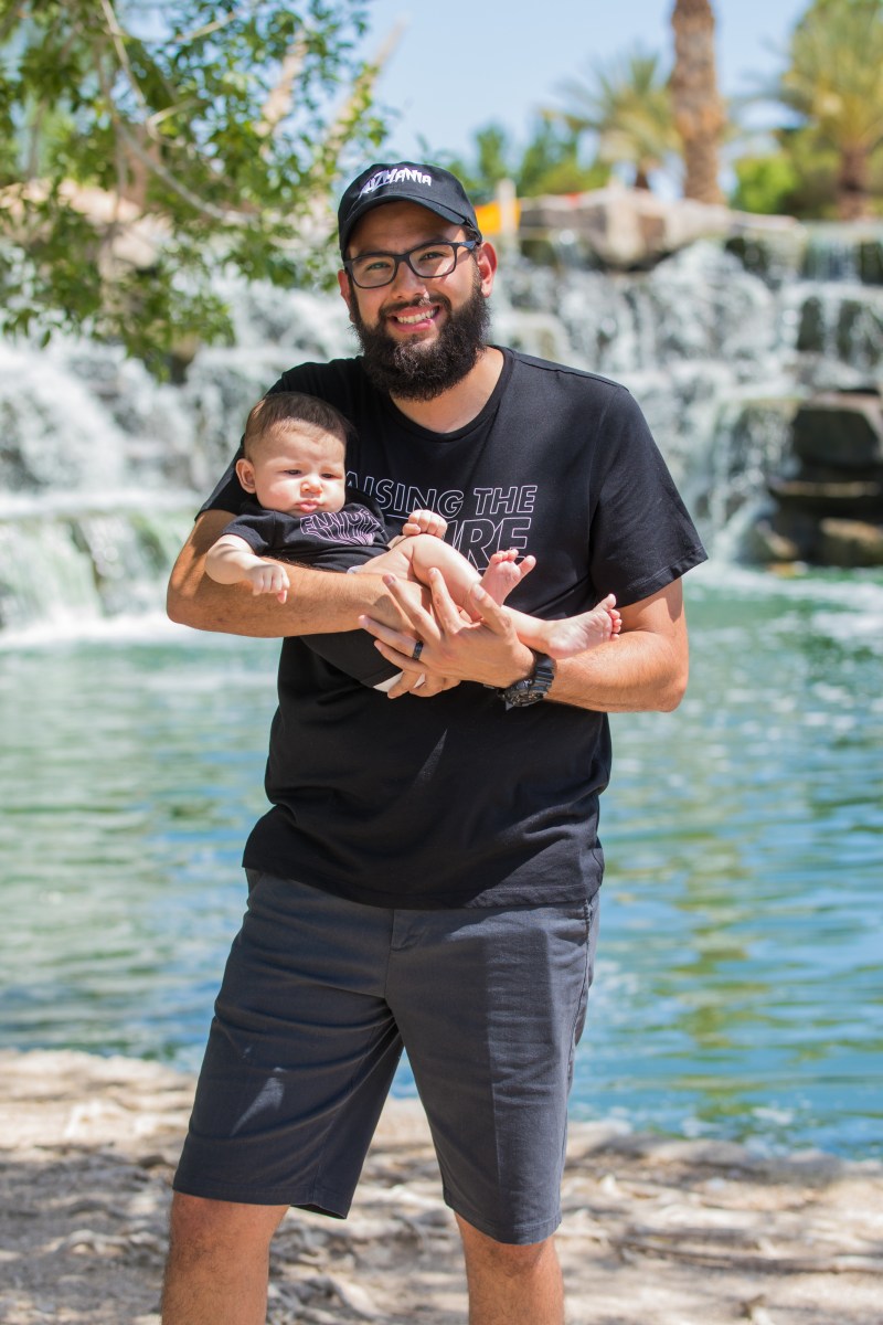 Dad and baby - Wonderful World of Bree