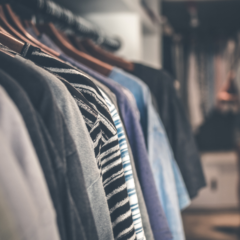 clothes in closet - Wonderful World of Bree