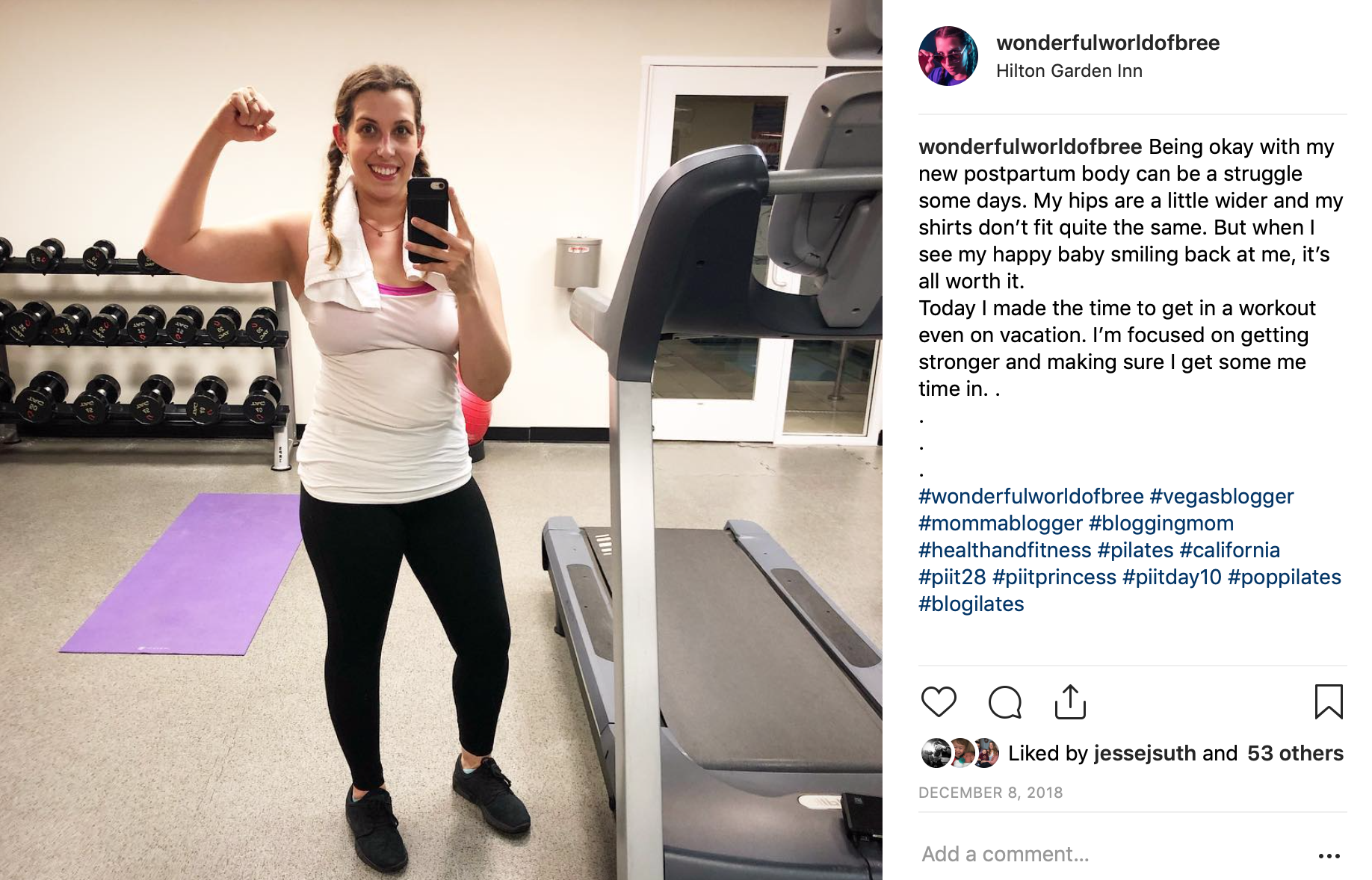 PIIT 28 Fitness Journey gym pose